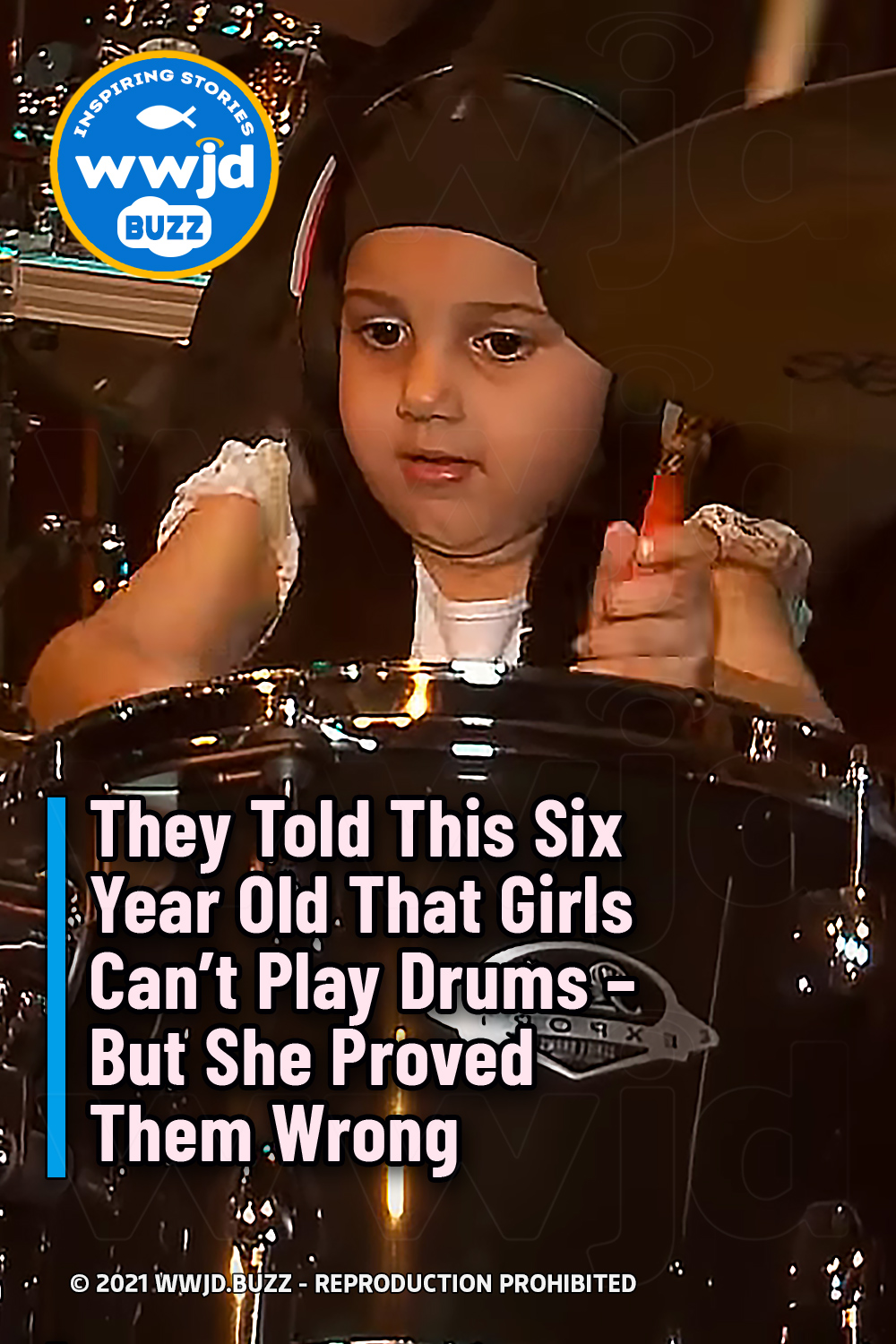 They Told This Six Year Old That Girls Can\'t Play Drums – But She Proved Them Wrong