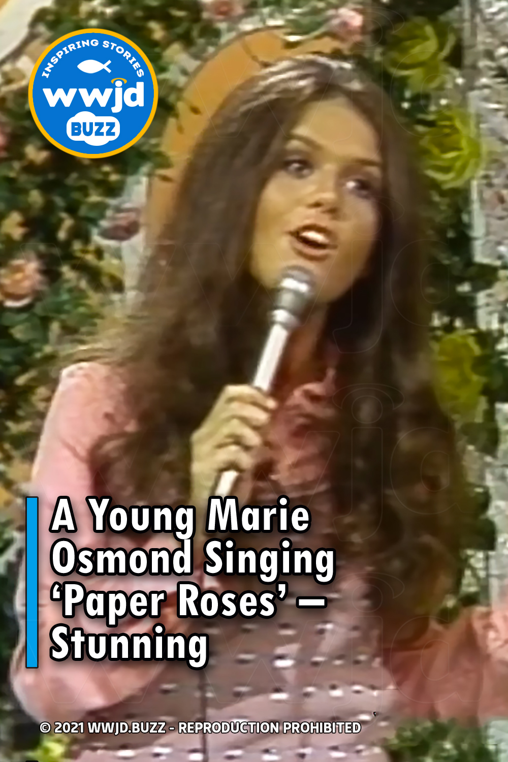 A Young Marie Osmond Singing \'Paper Roses\' – Stunning