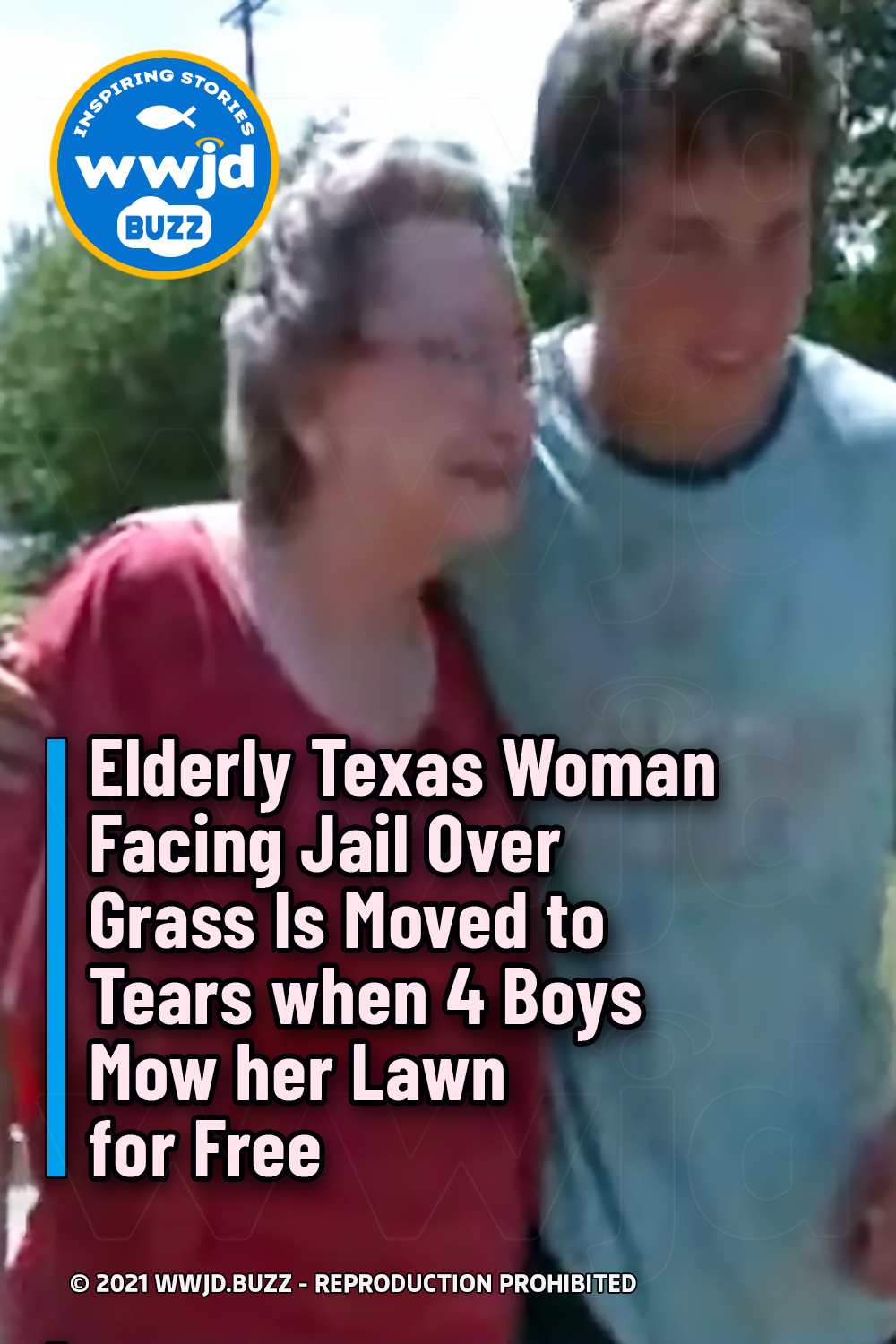 Elderly Texas Woman Facing Jail Over Grass Is Moved to Tears when 4 Boys Mow her Lawn for Free