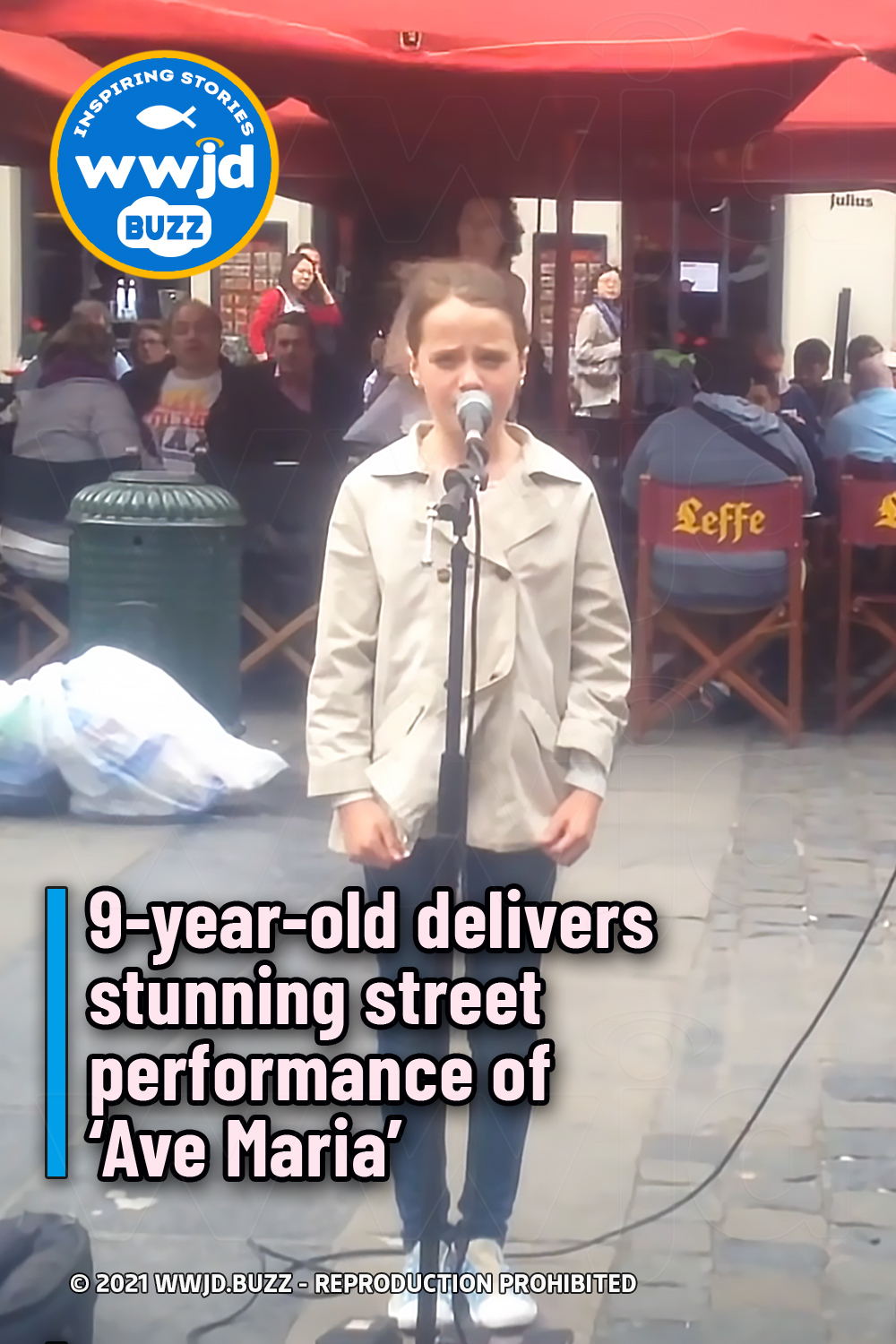 9-year-old delivers stunning street performance of \'Ave Maria\'
