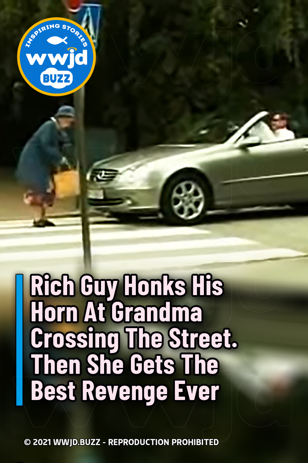 Rich Guy Honks His Horn At Grandma Crossing The Street. Then She Gets The Best Revenge Ever