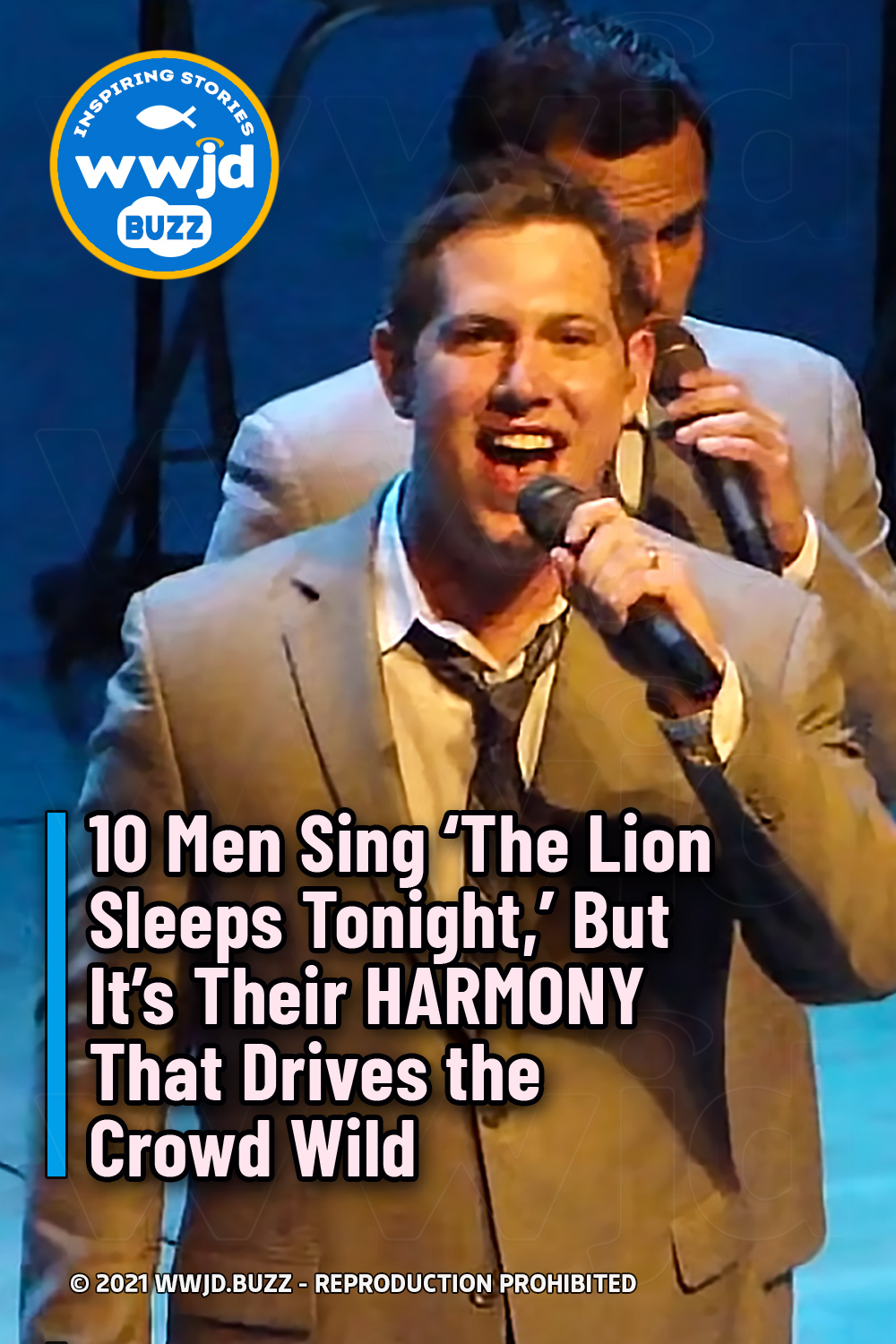 10 Men Sing \'The Lion Sleeps Tonight,\' But It\'s Their HARMONY That Drives the Crowd Wild