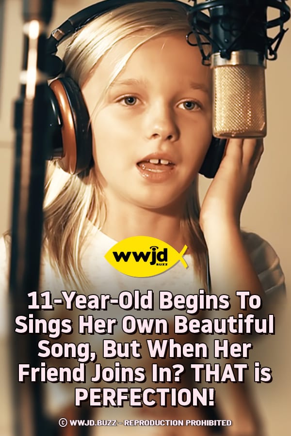 11-Year-Old Begins To Sings Her Own Beautiful Song, But When Her Friend Joins In? THAT is PERFECTION!