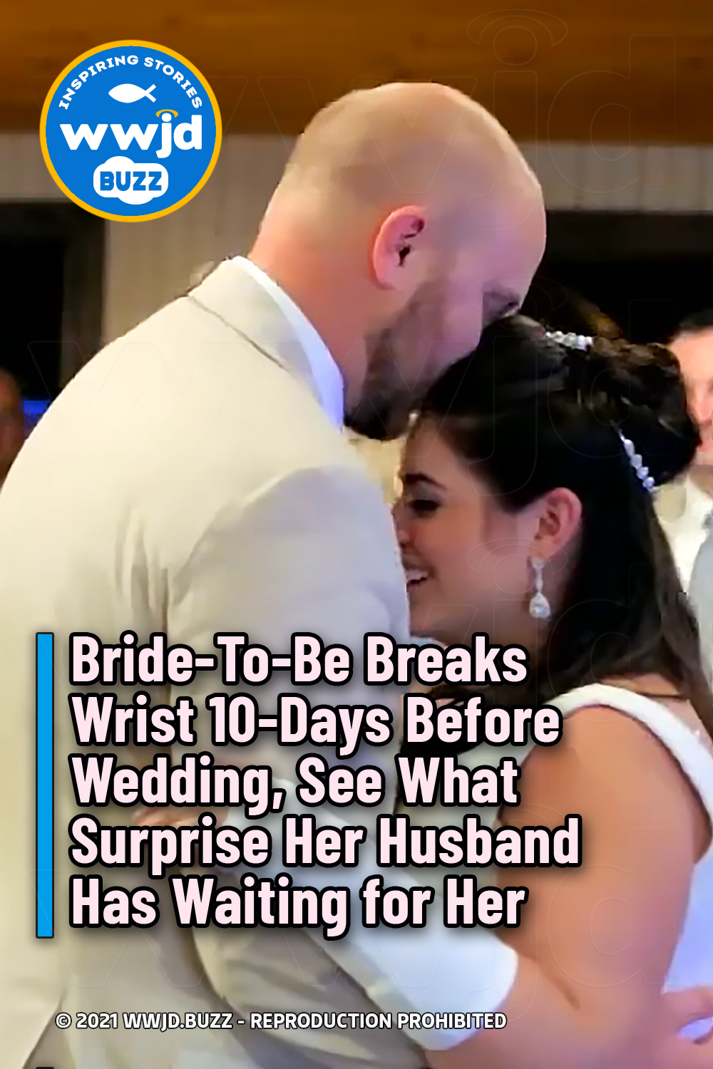 Bride-To-Be Breaks Wrist 10-Days Before Wedding, See What Surprise Her Husband Has Waiting for Her