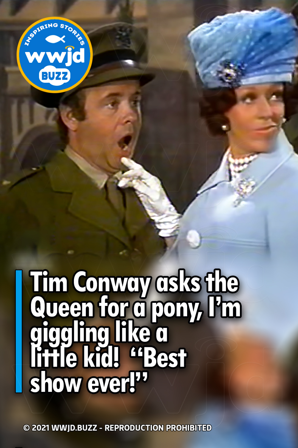Tim Conway asks the Queen for a pony, I\'m giggling like a little kid!  \