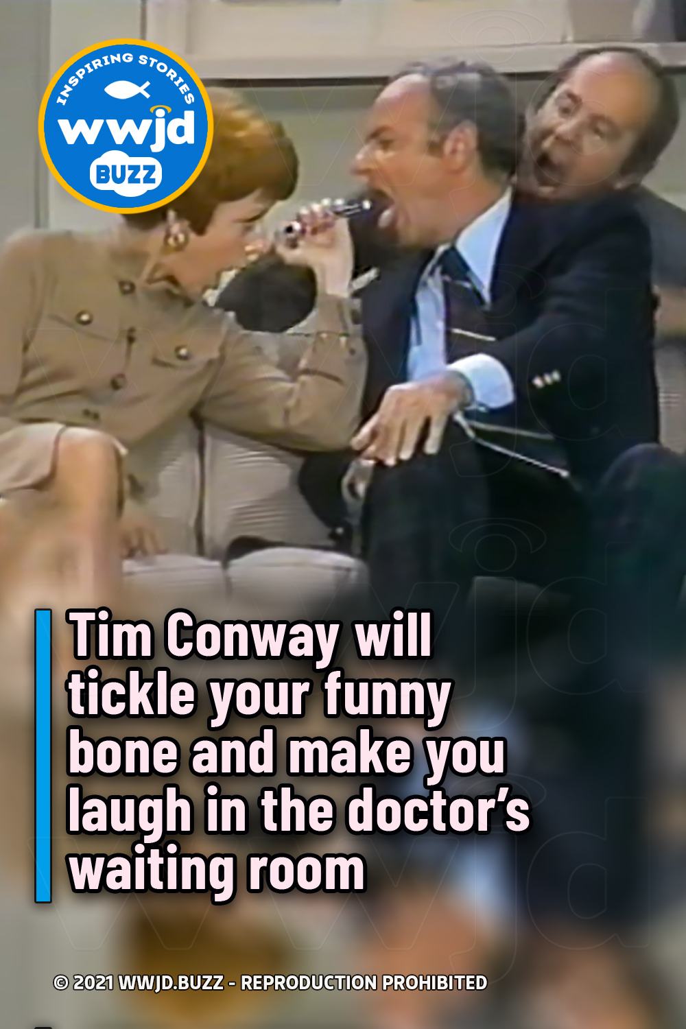 Tim Conway will tickle your funny bone and make you laugh in the doctor\'s waiting room