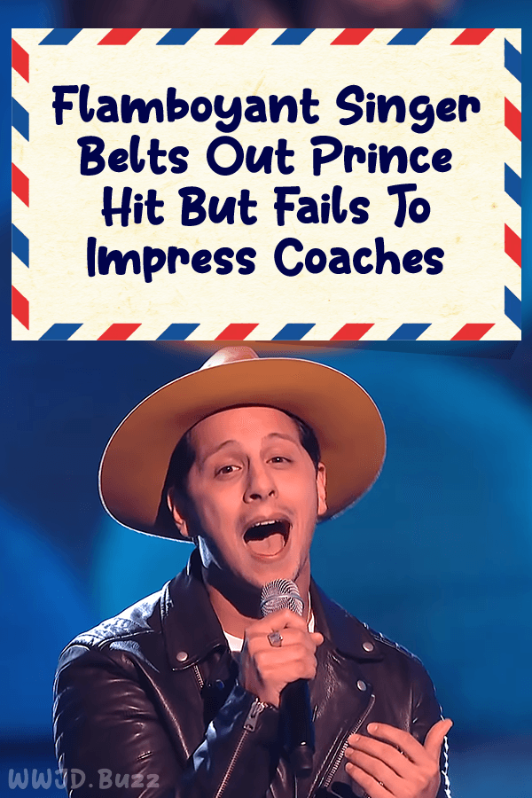 Flamboyant Singer Belts Out Prince Hit But Fails To Impress Coaches