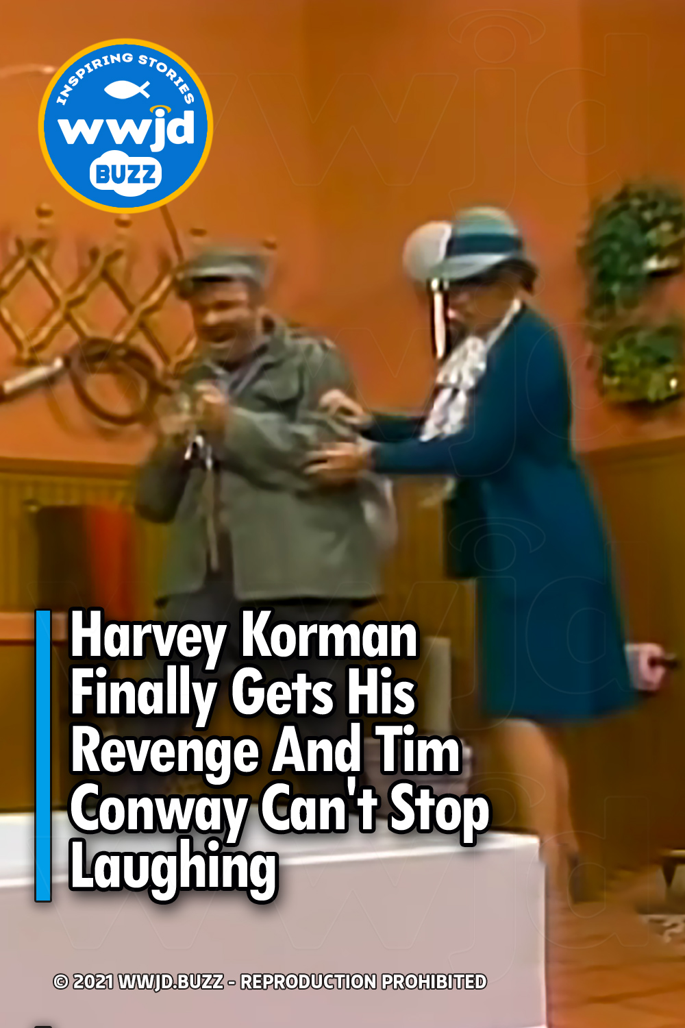 Harvey Korman Finally Gets His Revenge And Tim Conway Can\'t Stop Laughing