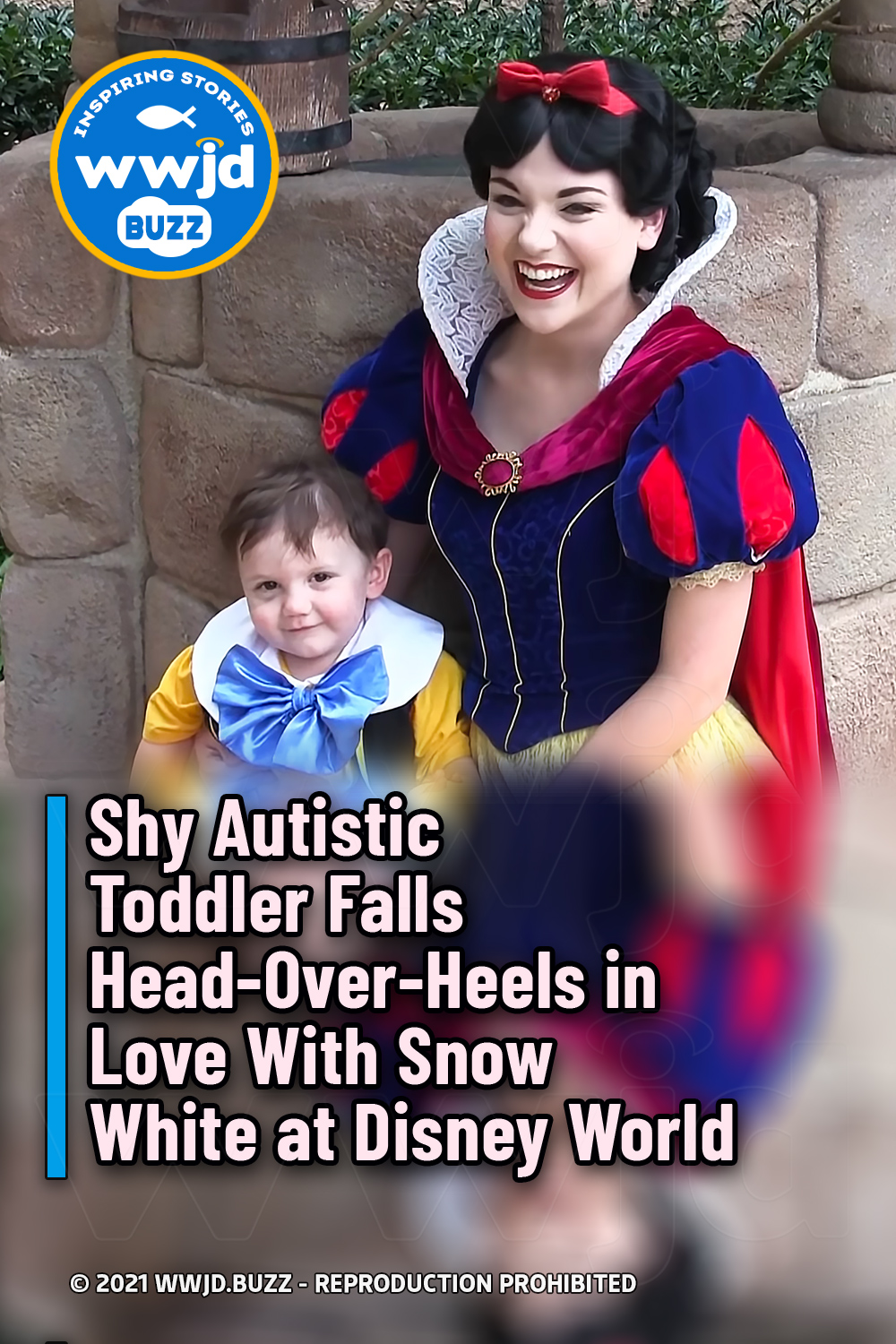 Shy Autistic Toddler Falls Head-Over-Heels in Love With Snow White at Disney World
