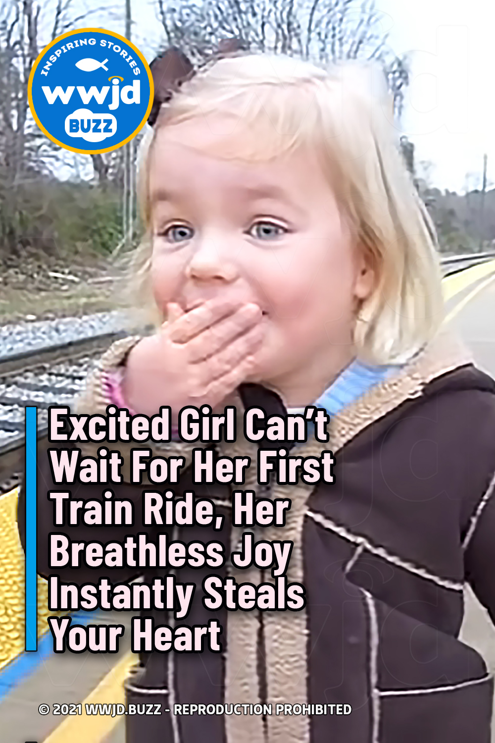 Excited Girl Can\'t Wait For Her First Train Ride, Her Breathless Joy Instantly Steals Your Heart