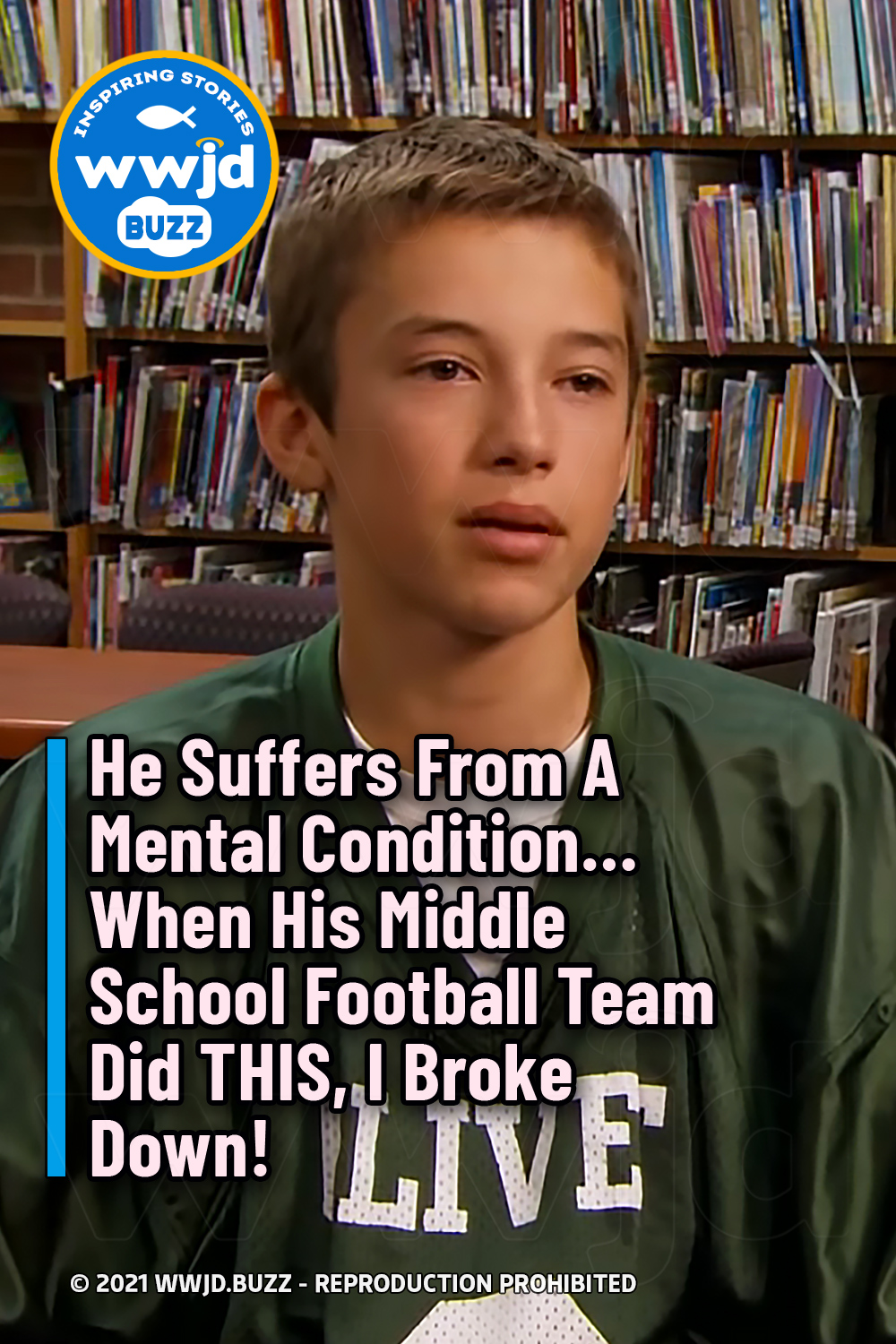 He Suffers From A Mental Condition… When His Middle School Football Team Did THIS, I Broke Down!