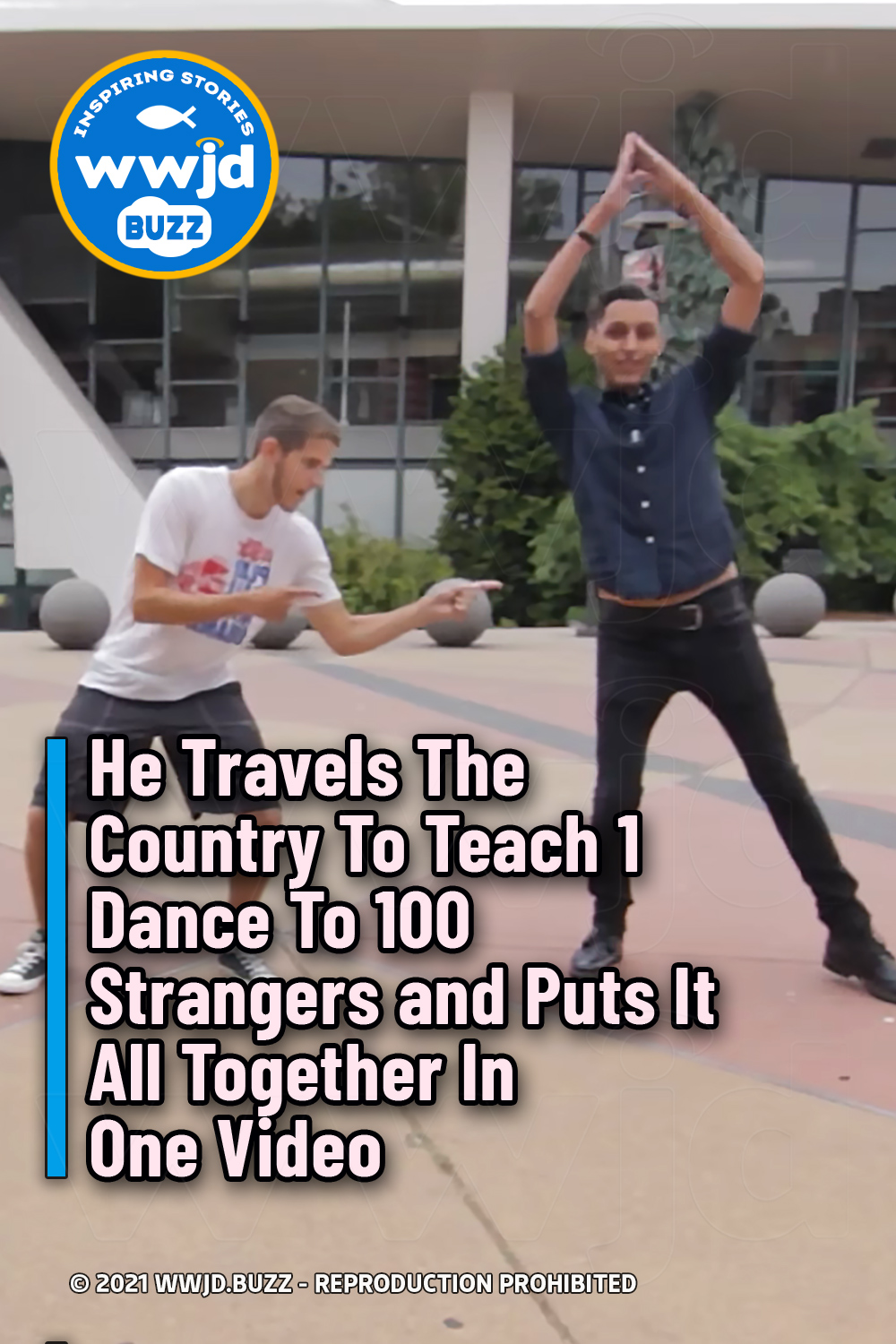 He Travels The Country To Teach 1 Dance To 100 Strangers and Puts It All Together In One Video