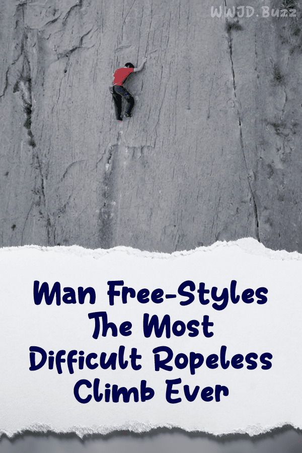 Man Free-Styles The Most Difficult Ropeless Climb Ever