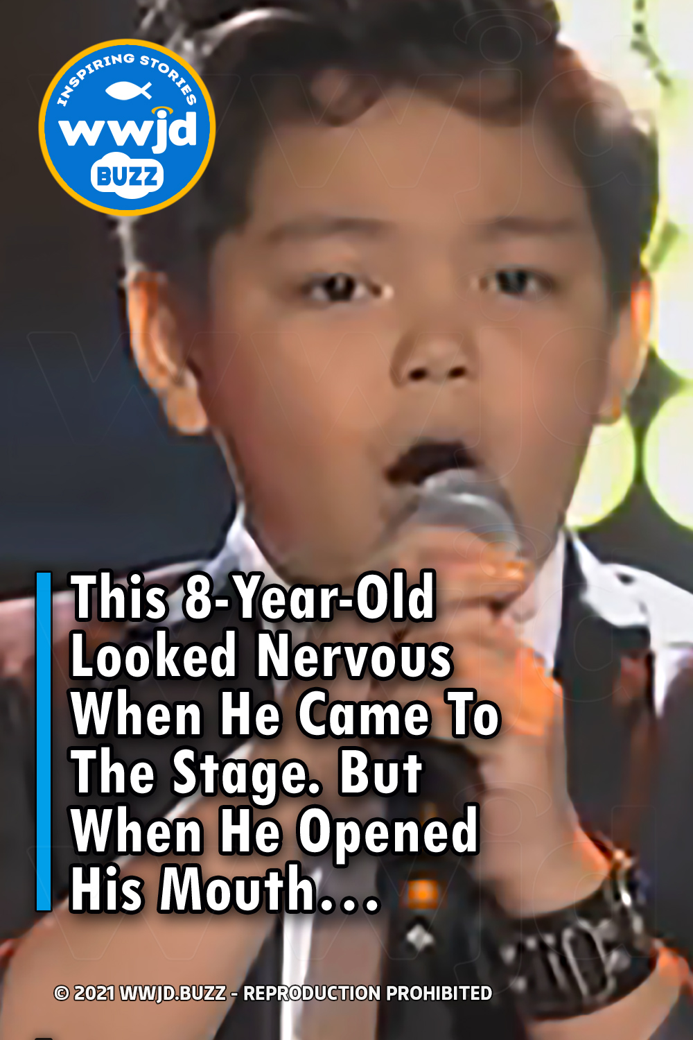 This 8-Year-Old Looked Nervous When He Came To The Stage. But When He Opened His Mouth...