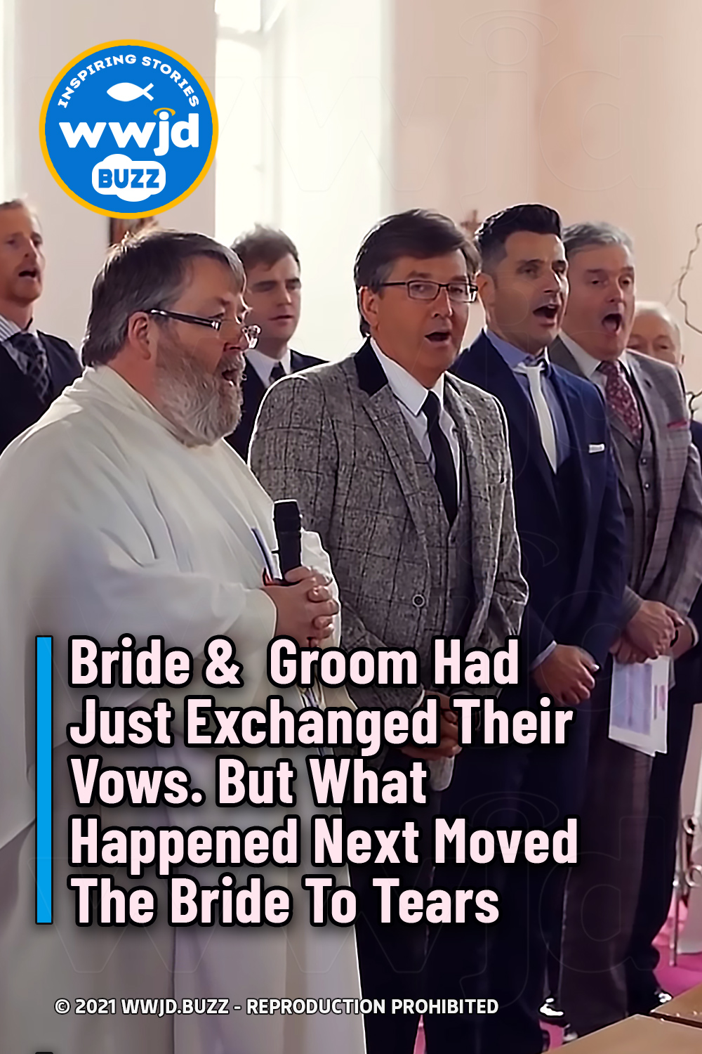 Bride &  Groom Had Just Exchanged Their Vows. But What Happened Next Moved The Bride To Tears