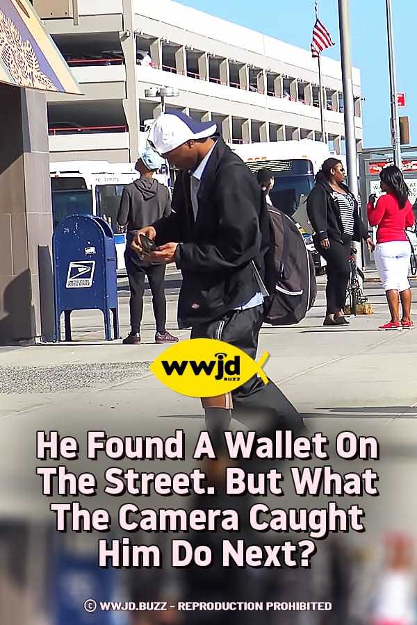 He Found A Wallet On The Street. But What The Camera Caught Him Do Next?