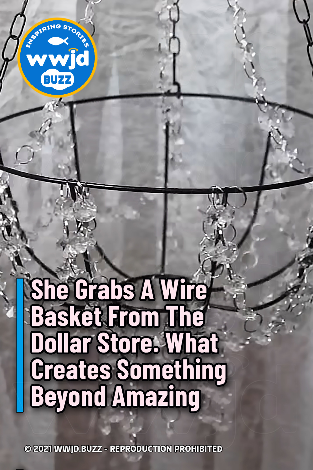 She Grabs A Wire Basket From The Dollar Store. What Creates Something Beyond Amazing