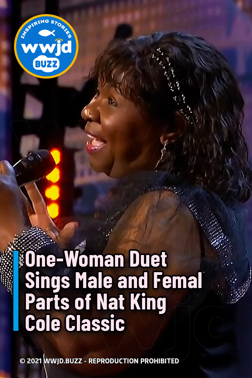 One-Woman Duet Sings Male and Female Parts of Nat King Cole Classic