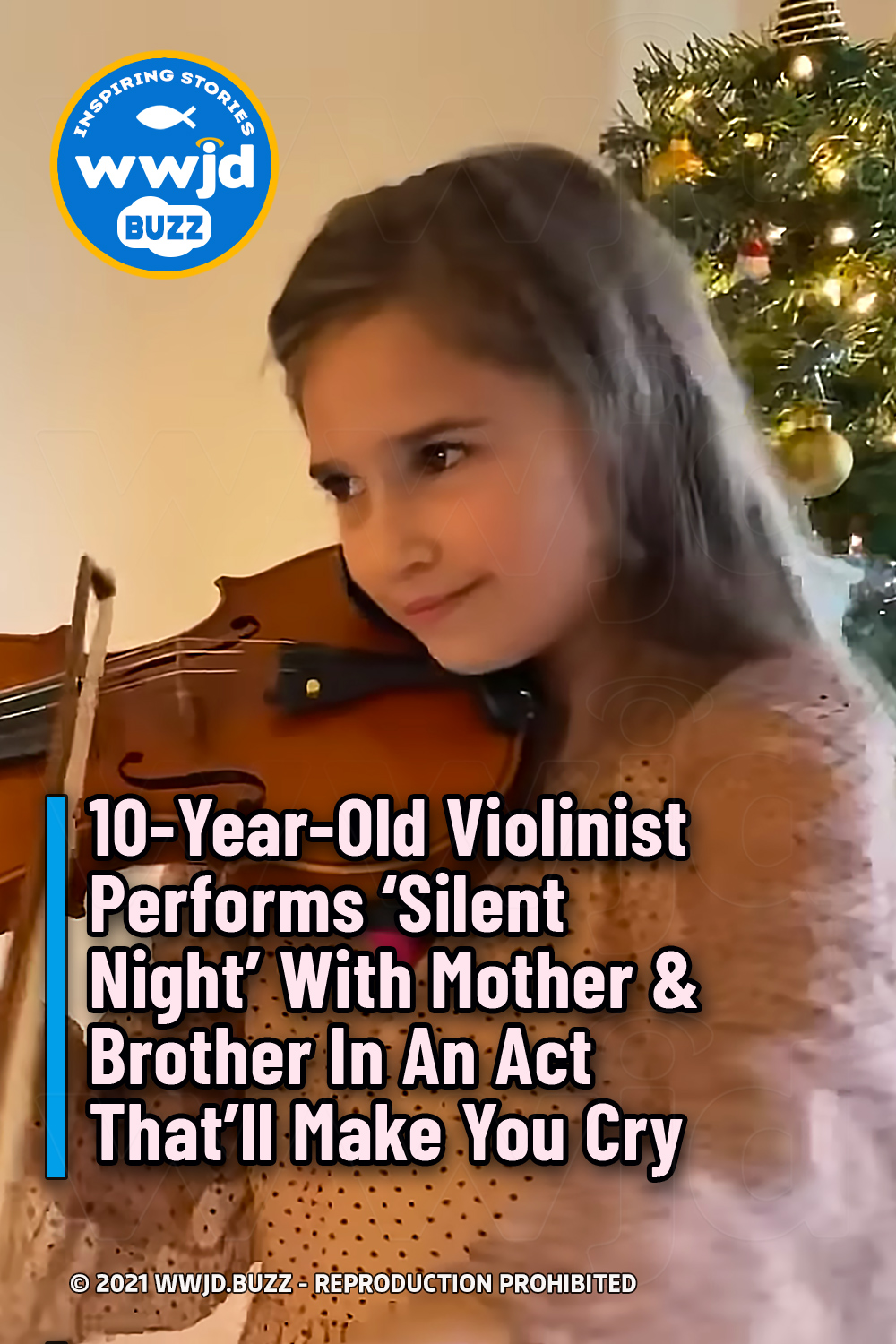 10-Year-Old Violinist Performs \'Silent Night\' With Mother & Brother In An Act That’ll Make You Cry
