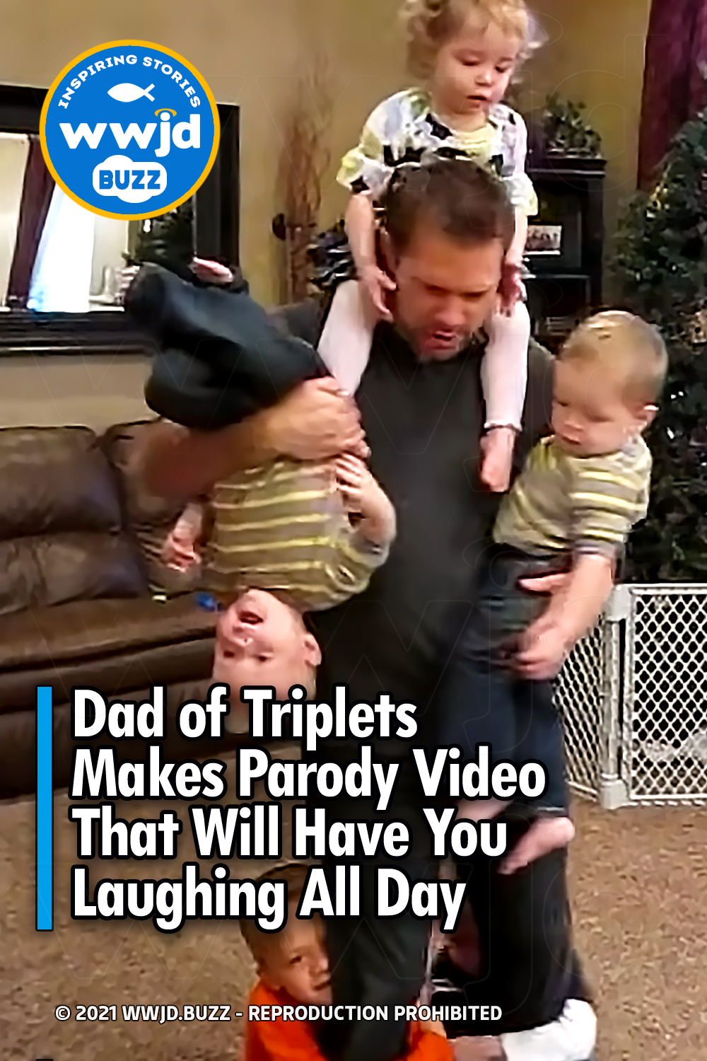 Dad of Triplets Makes Parody Video That Will Have You Laughing All Day