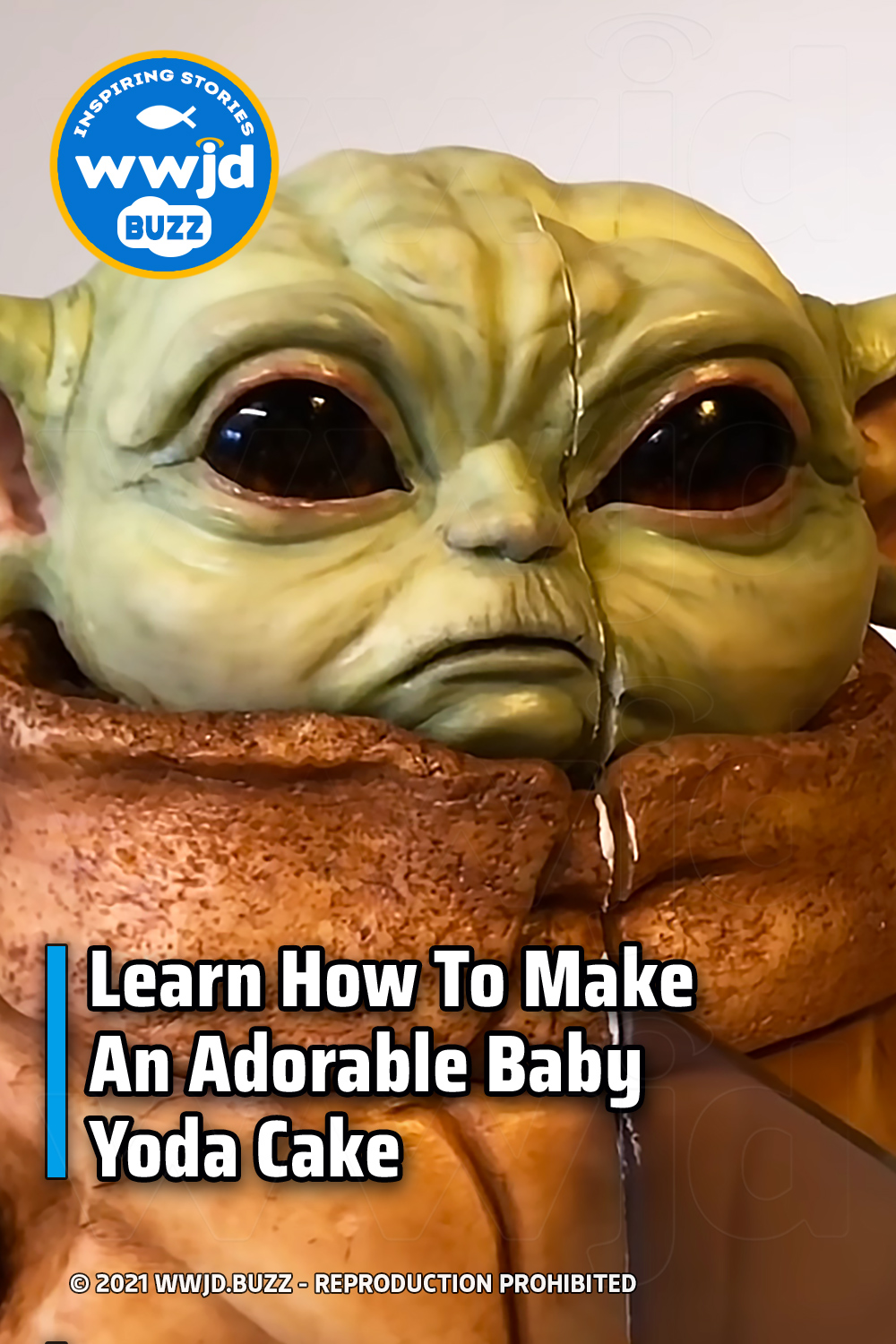 Learn How To Make An Adorable Baby Yoda Cake