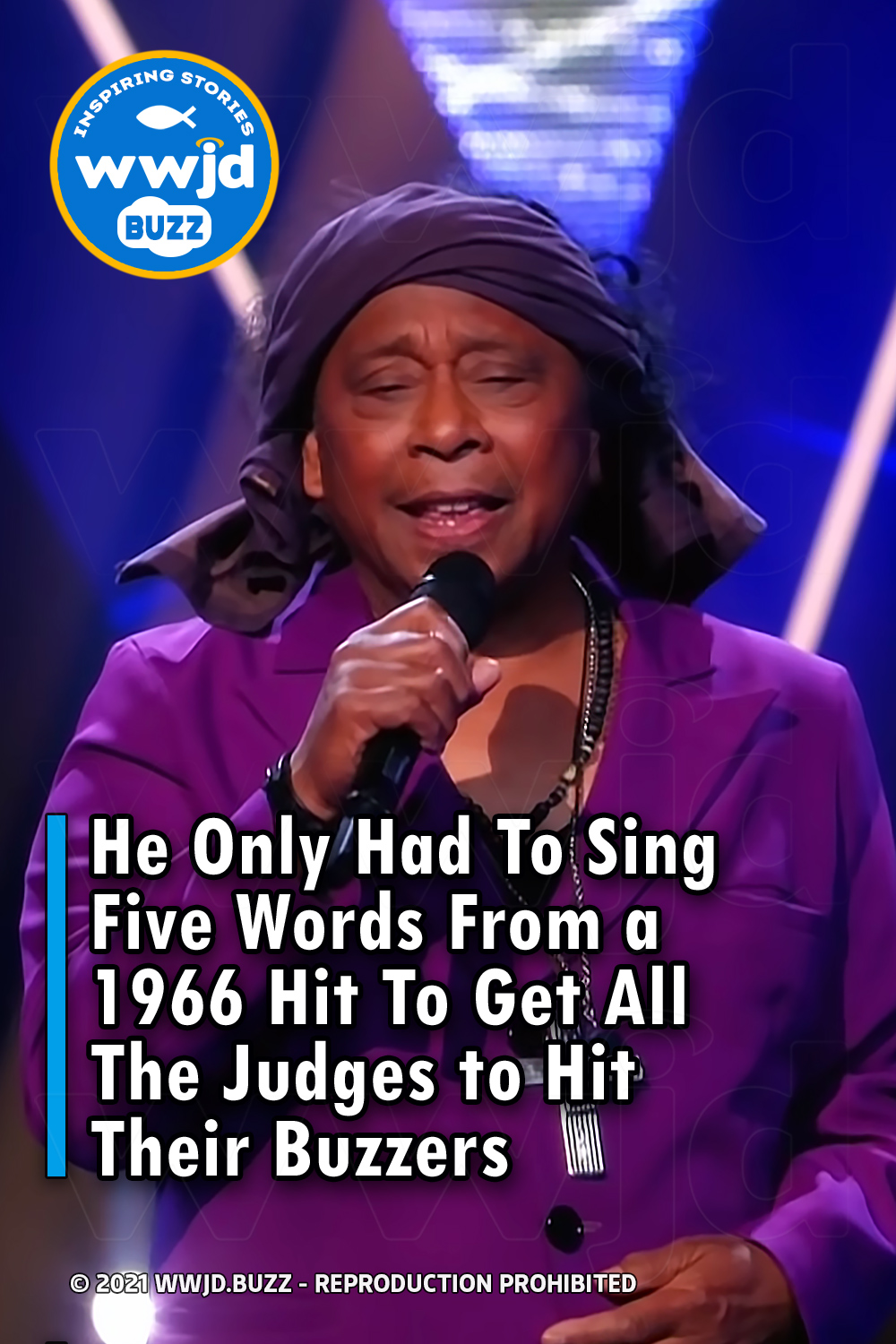 He Only Had To Sing Five Words From a 1966 Hit To Get All The Judges to Hit Their Buzzers