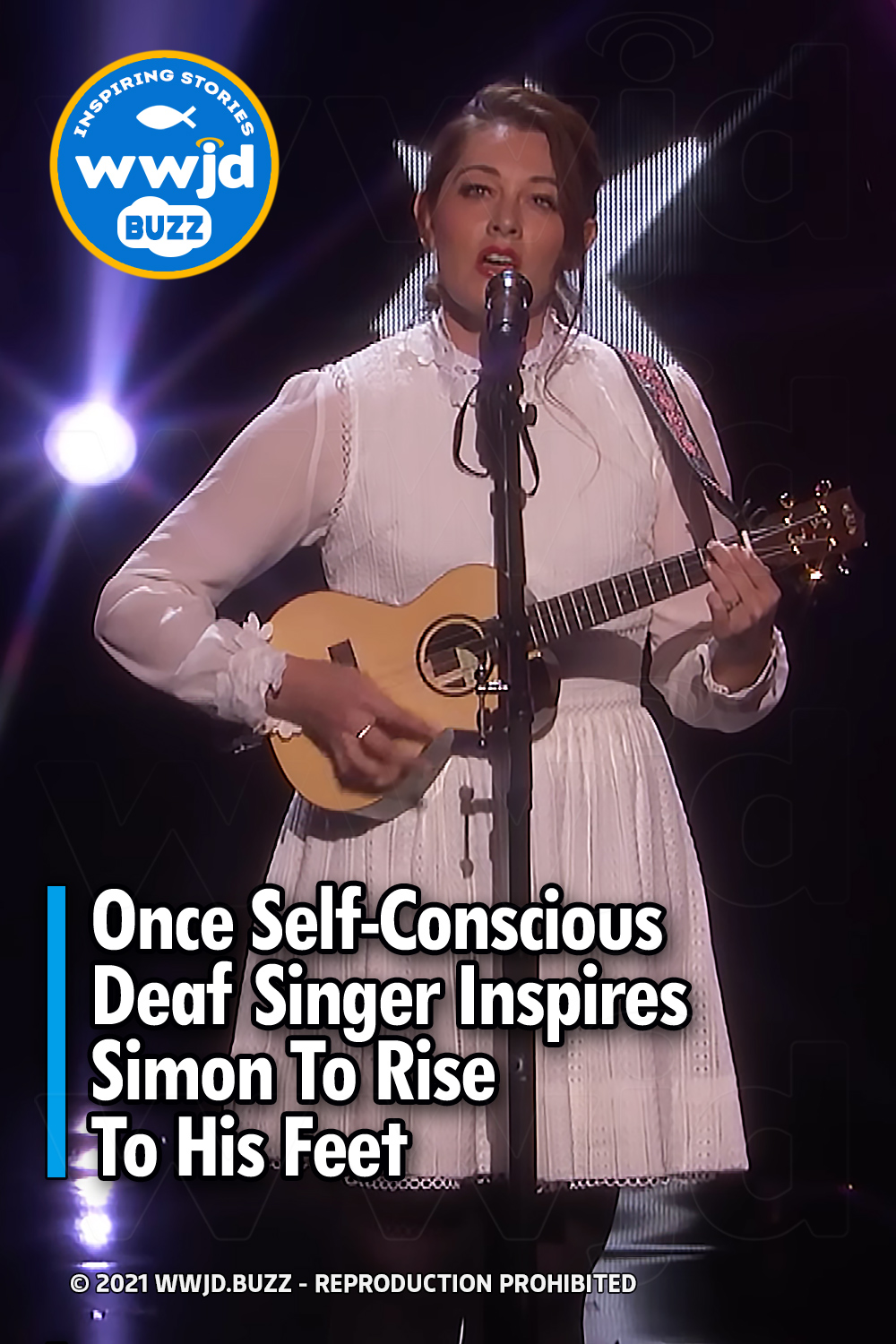 Once Self-Conscious Deaf Singer Inspires Simon To Rise To His Feet