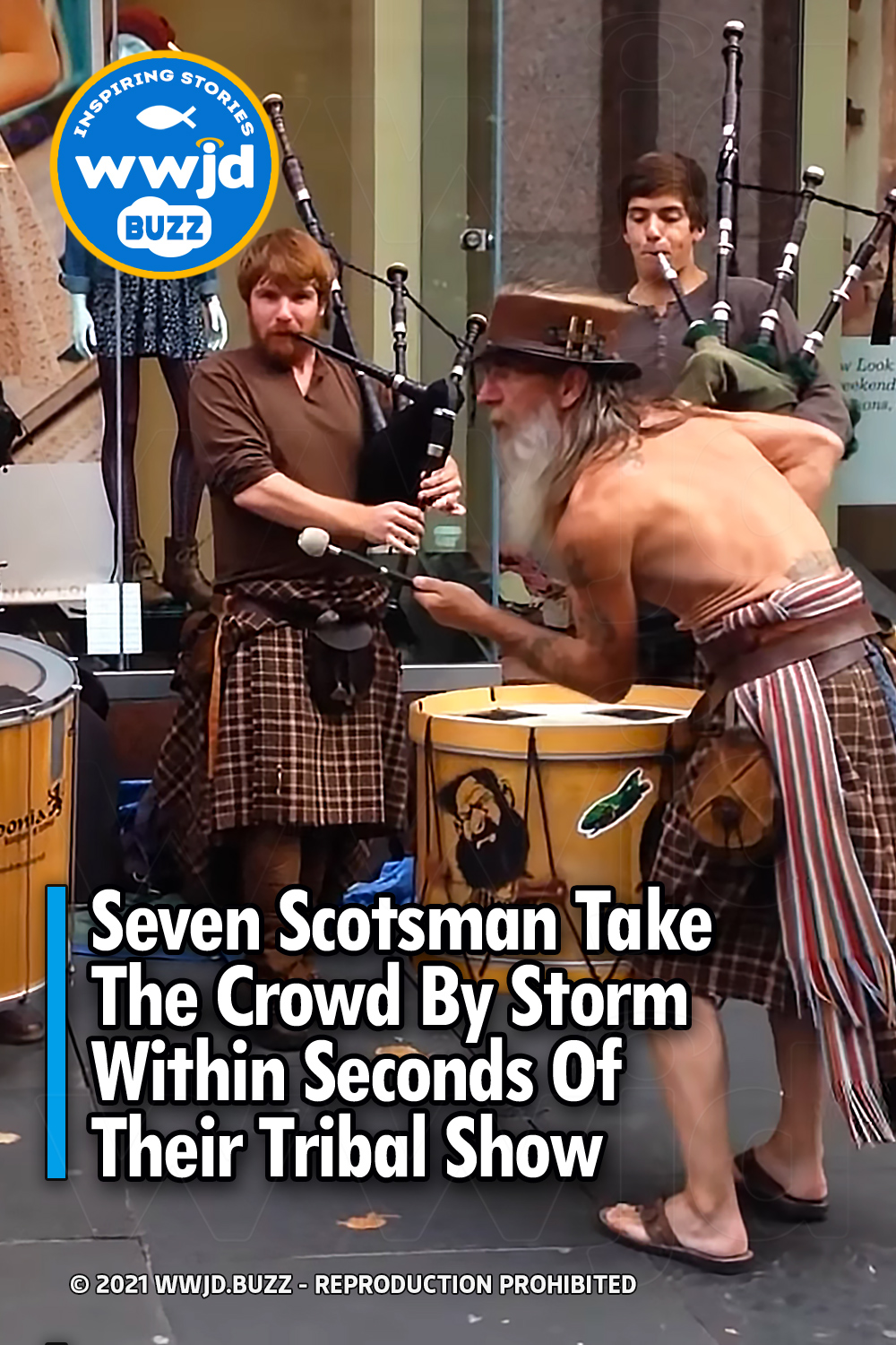 Seven Scotsman Take The Crowd By Storm Within Seconds Of Their Tribal Show