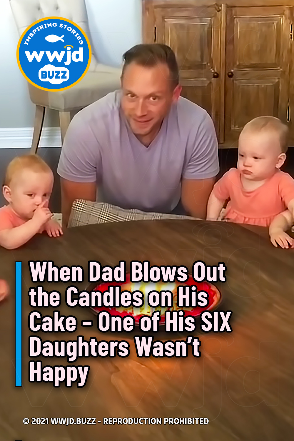 When Dad Blows Out the Candles on His Cake – One of His SIX Daughters Wasn\'t Happy
