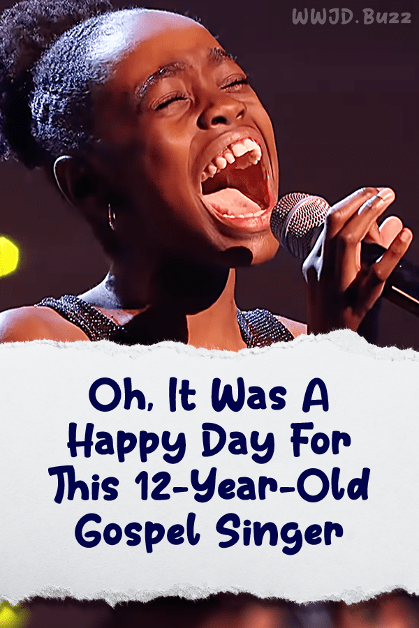Oh, It Was A Happy Day For This 12-Year-Old Gospel Singer