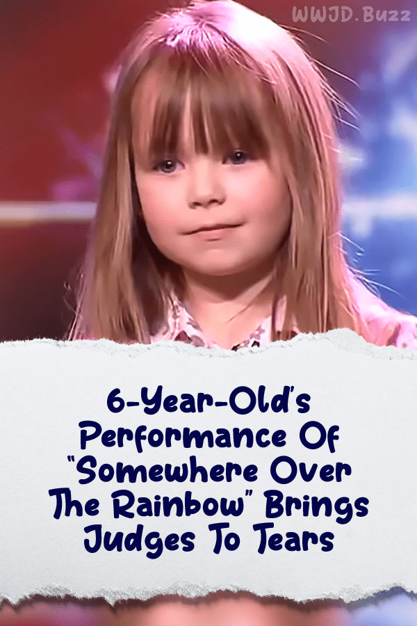 6-Year-Old’s Performance Of “Somewhere Over The Rainbow” Brings Judges To Tears