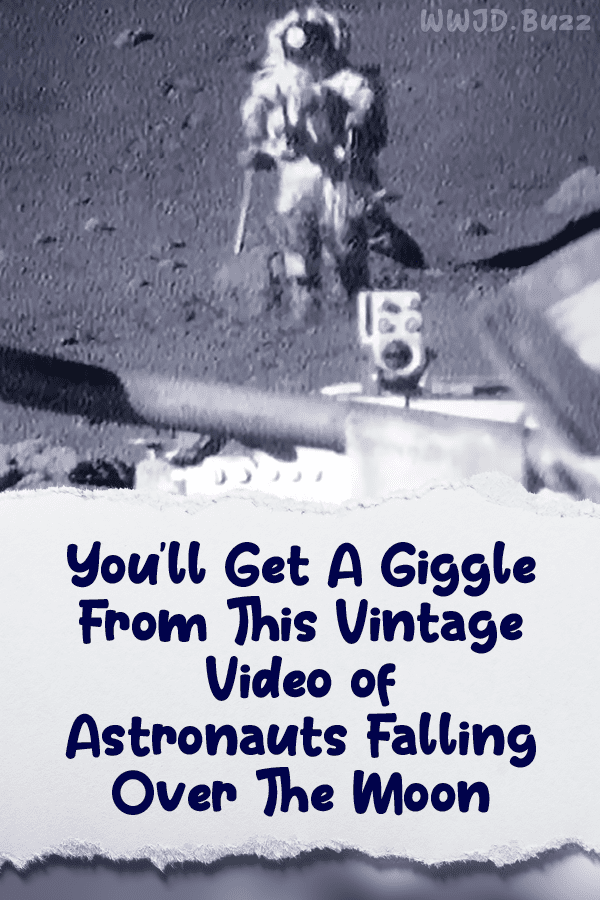 You’ll Get A Giggle From This Vintage Video of Astronauts Falling Over The Moon