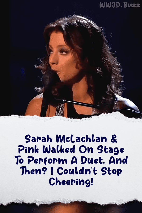Sarah McLachlan &  Pink Walked On Stage To Perform A Duet. And Then? I Couldn\'t Stop Cheering!
