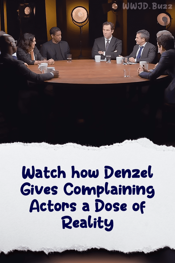 Watch how Denzel Gives Complaining Actors a Dose of Reality