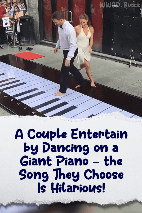 A Couple Entertain by Dancing on a Giant Piano – the Song They Choose Is Hilarious!