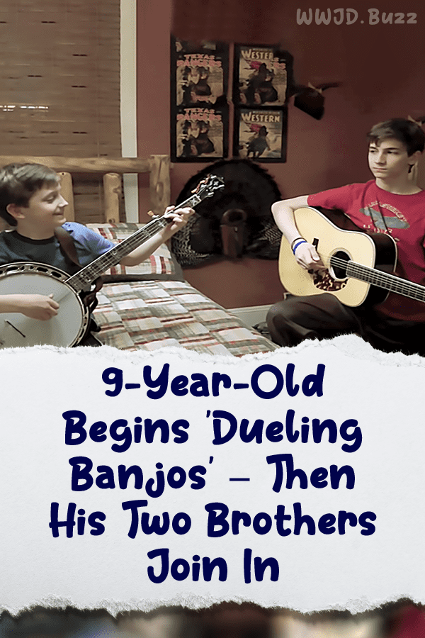 9-Year-Old Begins \'Dueling Banjos\' – Then His Two Brothers Join In