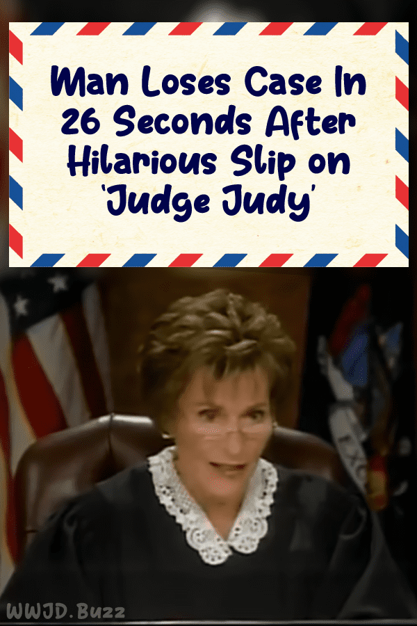 Man Loses Case In 26 Seconds After Hilarious Slip on ‘Judge Judy’