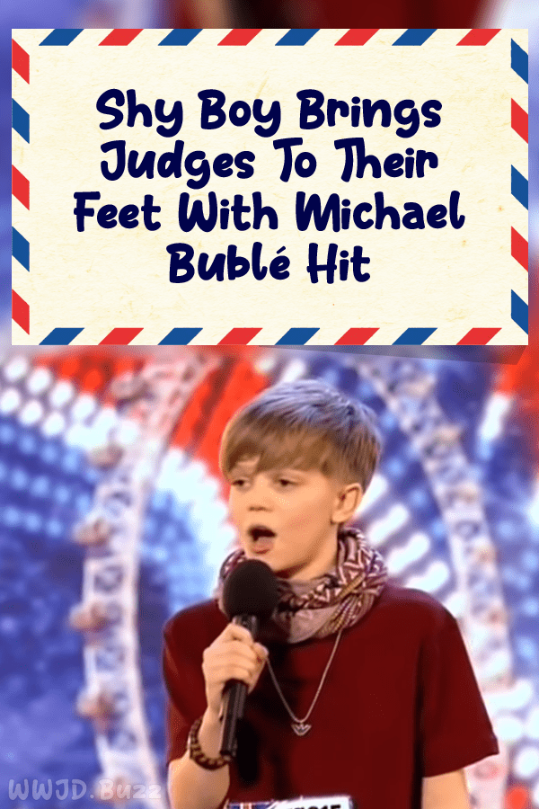 Shy Boy Brings Judges To Their Feet With Michael Bublé Hit