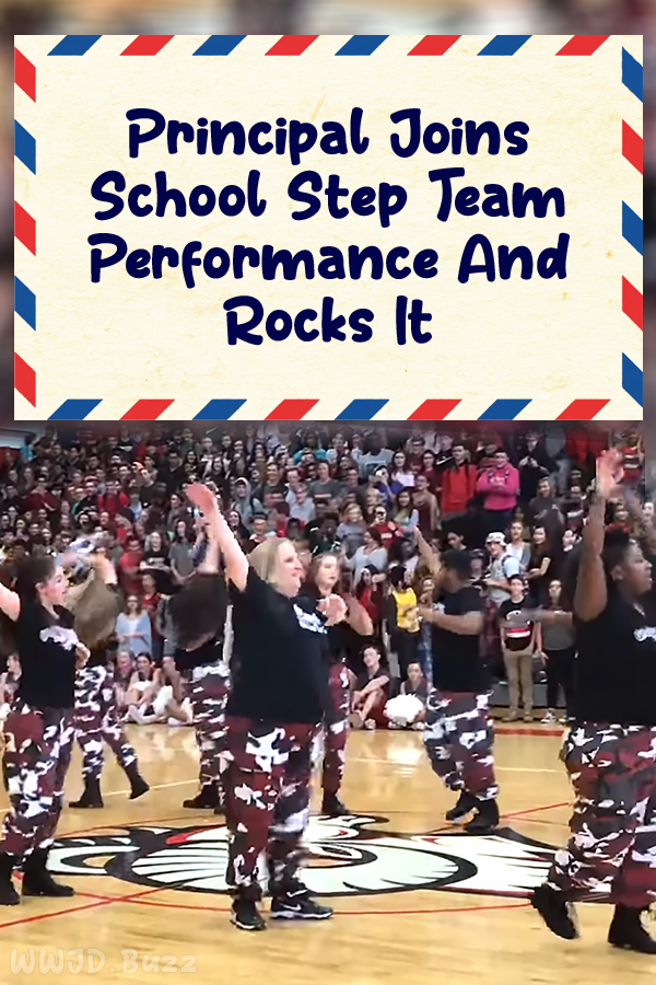 Principal Joins School Step Team Performance And Rocks It