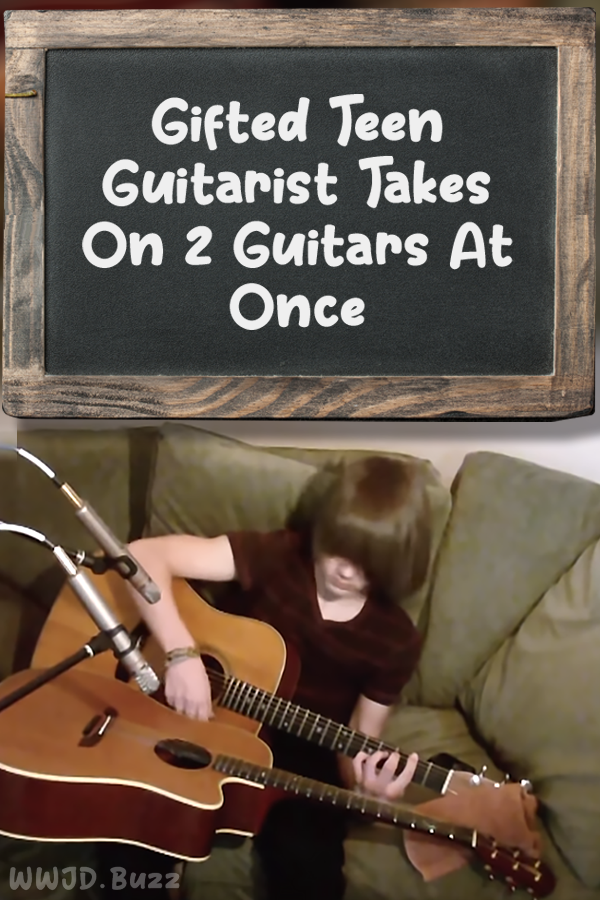 Gifted Teen Guitarist Takes On 2 Guitars At Once