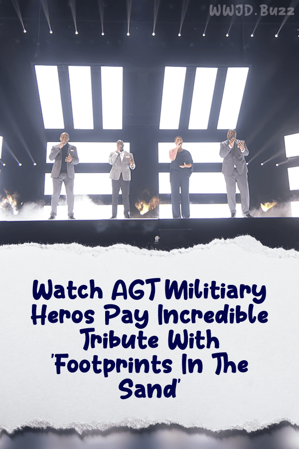 Watch AGT Militiary Heros Pay Incredible Tribute With \'Footprints In The Sand\'