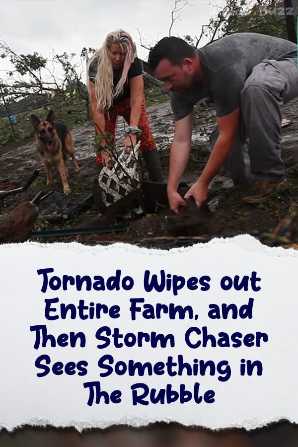 Tornado Wipes out Entire Farm, and Then Storm Chaser Sees Something in The Rubble