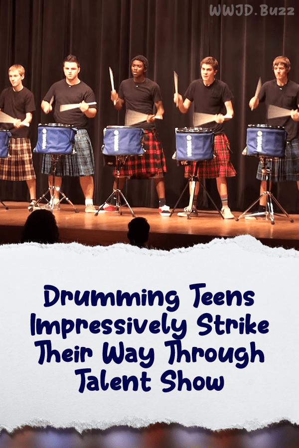 Drumming Teens Impressively Strike Their Way Through Talent Show