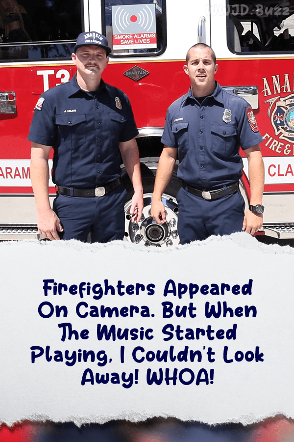 Firefighters Appeared On Camera. But When The Music Started Playing, I Couldn\'t Look Away! WHOA!