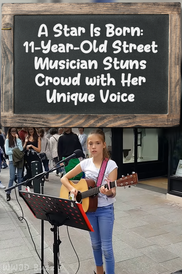 A Star Is Born: 11-Year-Old Street Musician Stuns Crowd with Her Unique Voice