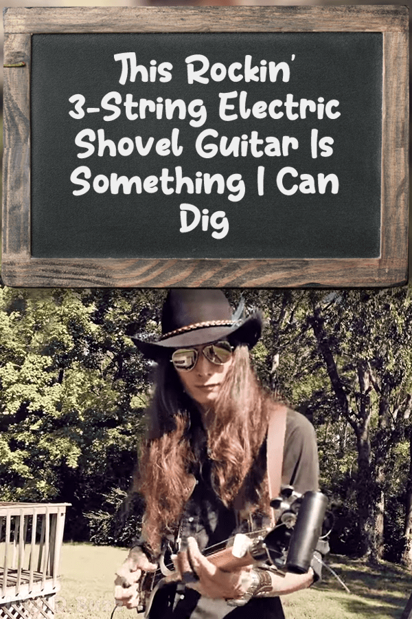 This Rockin\' 3-String Electric Shovel Guitar Is Something I Can Dig