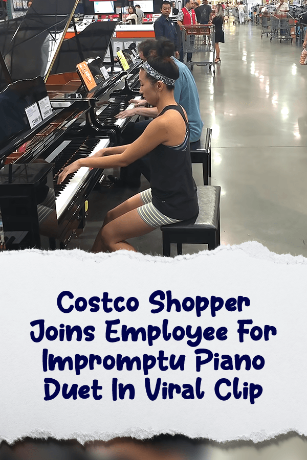Costco Shopper Joins Employee For Impromptu Piano Duet In Viral Clip