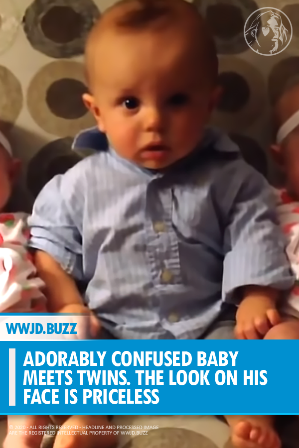 Adorably Confused Baby Meets Twins. The Look on His Face Is Priceless