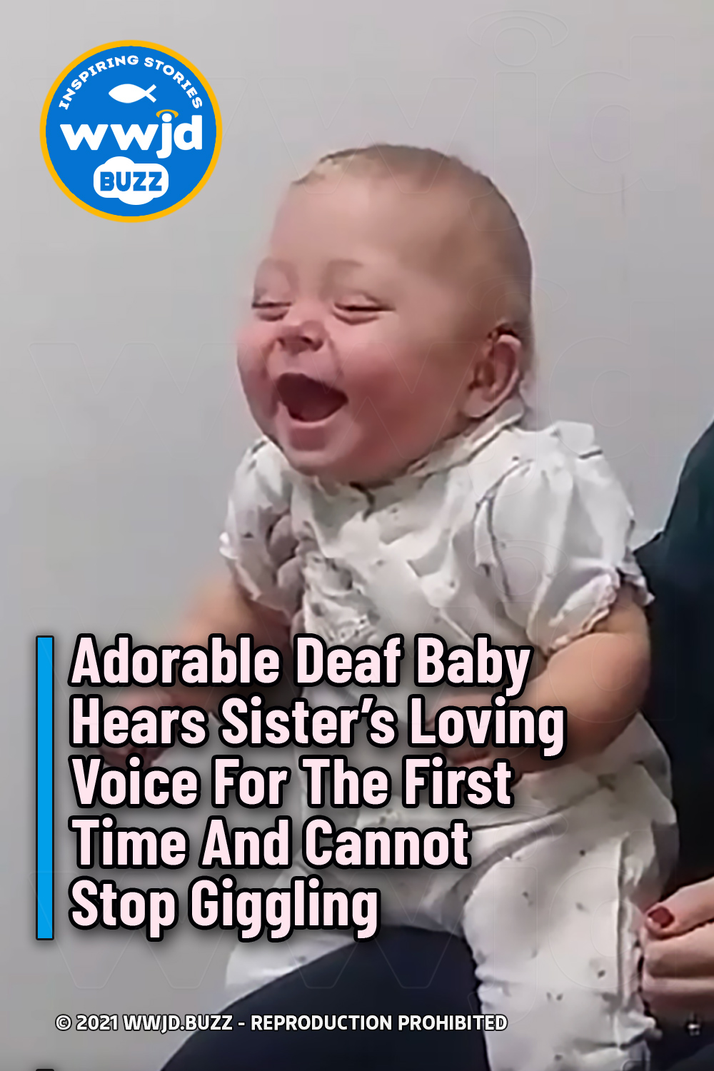 Adorable Deaf Baby Hears Sister’s Loving Voice For The First Time And Cannot Stop Giggling