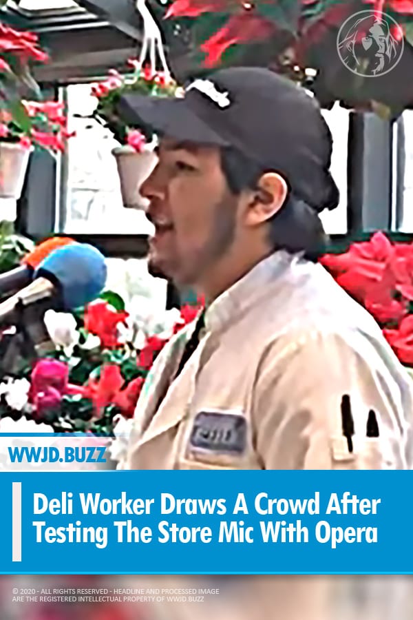 Deli Worker Draws A Crowd After Testing The Store Mic With Opera